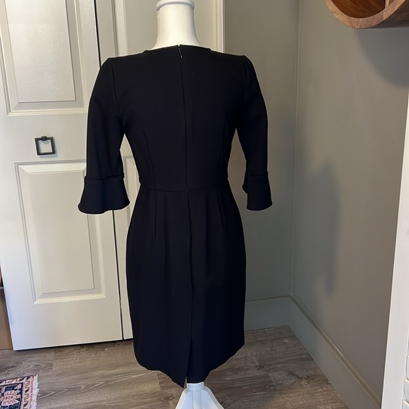 Black Jcrew Dress with Bell Sleeves, size 4 - Picture 2 of 5